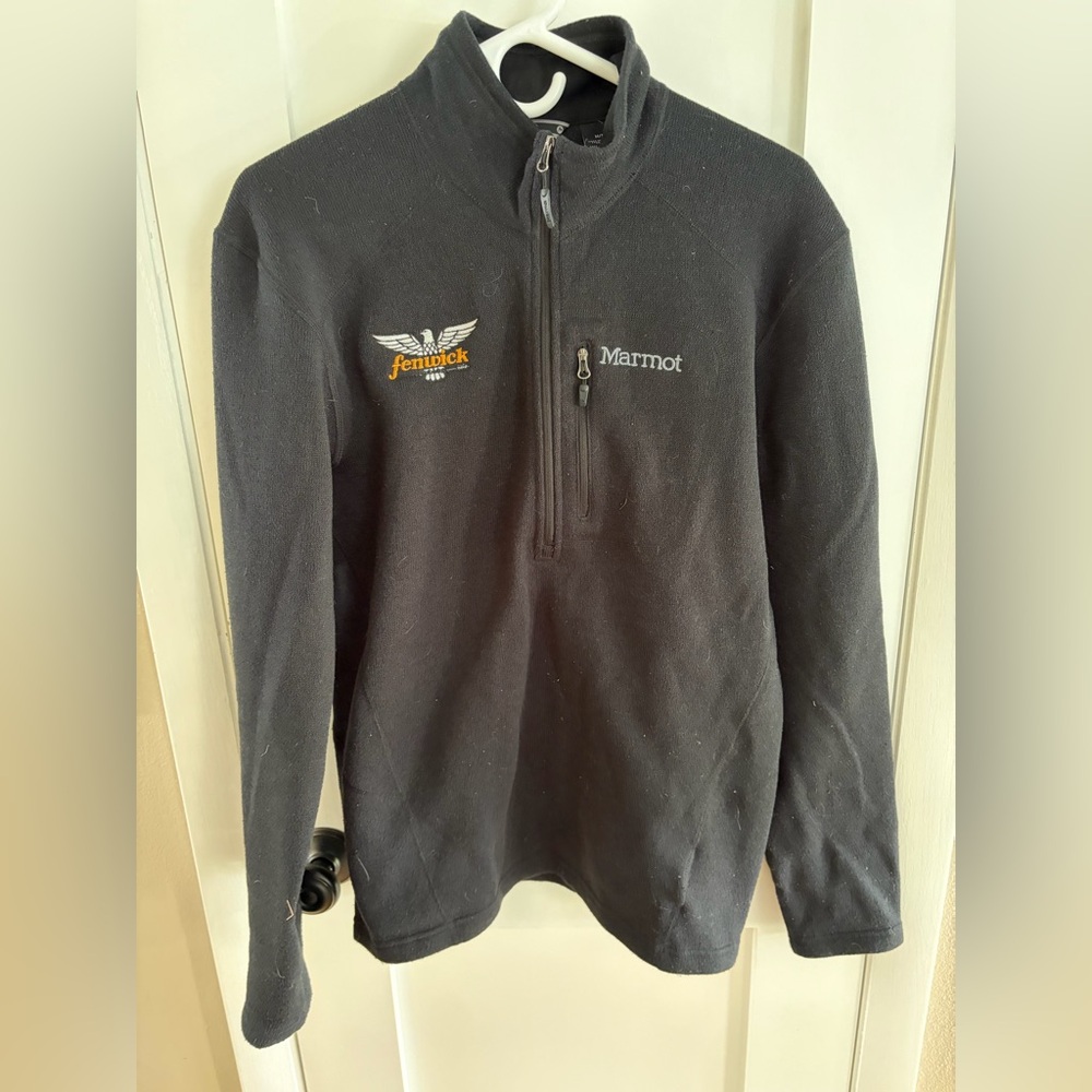 Marmot Men's Black Zip-Up Fleece Sweater